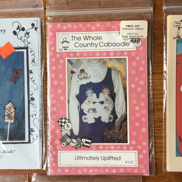 Lot of 10 Crafts Sewing Applique Christmas Santa Snowman Angel Patterns 1990's - Picture 8 of 11